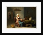 A Woman in a kitchen by Willem van the Elder Herp