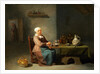 A Woman in a kitchen by Willem van the Elder Herp