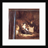 A trompe l'oeil of The Rest on the Flight into Egypt, 17th century by Abraham de Pape