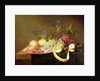 A still life with glasses by Joris van Son