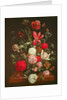 A Still Life of flowers in a glass vase, 17th century by Jacob Rootius
