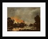 Village on Fire by Aert van der Neer
