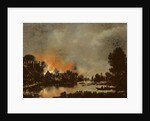 Village on Fire by Aert van der Neer