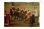 Musicians taking part in The Ommeganck in Brussels on 31st May 1615: Procession of Notre Dame de Sablon by Denys van Alsloot