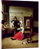 Woman drinking with soldiers, 1658 by Pieter de Hooch
