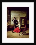 Woman drinking with soldiers, 1658 by Pieter de Hooch