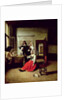Woman drinking with soldiers, 1658 by Pieter de Hooch