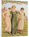 Three Young Girls, 19th century by Kate Greenaway