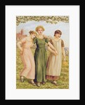 Three Young Girls, 19th century by Kate Greenaway