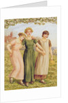 Three Young Girls, 19th century by Kate Greenaway