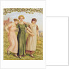 Three Young Girls, 19th century by Kate Greenaway