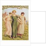 Three Young Girls, 19th century by Kate Greenaway