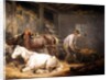 Horses in a Stable, 1791 by George Morland