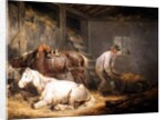 Horses in a Stable, 1791 by George Morland