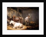 Horses in a Stable, 1791 by George Morland