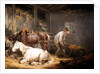 Horses in a Stable, 1791 by George Morland