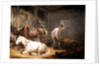 Horses in a Stable, 1791 by George Morland