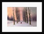 Snow Scene-Wanstead Park by Nils Hans Christiansen