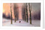 Snow Scene-Wanstead Park by Nils Hans Christiansen