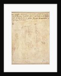 Architectural Study with Notes by Michelangelo Buonarroti