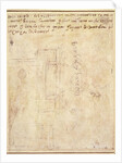 Architectural Study with Notes by Michelangelo Buonarroti