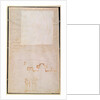 Architectural Study with Notes by Michelangelo Buonarroti