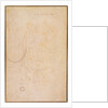 Sketch of a figure with artist's signature by Michelangelo Buonarroti