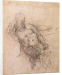 Study for Noah in 'The Drunkenness of Noah', 1508-12 by Michelangelo Buonarroti