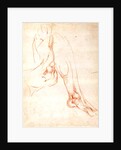 Study of a lower leg and foot by Michelangelo Buonarroti