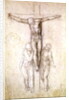 Study of Christ on the Cross between the Virgin and St. John the Evangelist by Michelangelo Buonarroti
