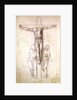 Study of Christ on the Cross between the Virgin and St. John the Evangelist by Michelangelo Buonarroti
