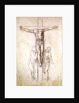 Study of Christ on the Cross between the Virgin and St. John the Evangelist by Michelangelo Buonarroti