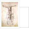 Study of Christ on the Cross between the Virgin and St. John the Evangelist by Michelangelo Buonarroti