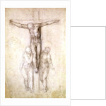 Study of Christ on the Cross between the Virgin and St. John the Evangelist by Michelangelo Buonarroti