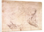 Studies of hands and an arm by Michelangelo Buonarroti