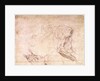 Studies of hands and an arm by Michelangelo Buonarroti