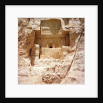 The rock-cut tomb of Artaxerxes I, c.466-464 BC, with a Sasanian relief below depicting Shapur I's victory over the Romans by Achaemenid