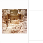 The rock-cut tomb of Artaxerxes I, c.466-464 BC, with a Sasanian relief below depicting Shapur I's victory over the Romans by Achaemenid