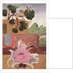 An ascetic on a tigerskin by School Indian