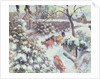 Effet de Neige a Montfoucault, 1882 by Camille Pissarro
