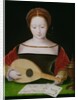 Mary Magdalene Playing a Lute by Master of the Female Half Lengths