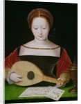 Mary Magdalene Playing a Lute by Master of the Female Half Lengths