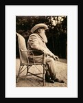 Claude Monet in the garden of Giverny, 1915 by French Photographer