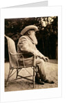 Claude Monet in the garden of Giverny, 1915 by French Photographer