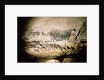 Rock painting of a black cow, c.17000 BC by Anonymous