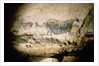 Rock painting of a black cow, c.17000 BC by Anonymous