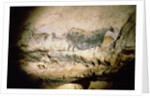 Rock painting of a black cow, c.17000 BC by Anonymous