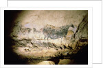 Rock painting of a black cow, c.17000 BC by Anonymous