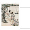 Chinese ladies in a garden by Qing Dynasty Chinese School