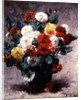 Carnations in a vase by Georges Jeannin